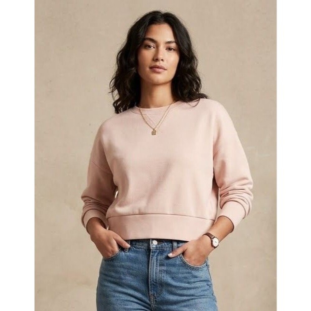 Spanx Air Essentials Pink Sweatshirt Size Small